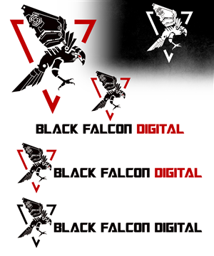 Logo Design by StudioD™ for Black Falcon Digital | Design #1596343
