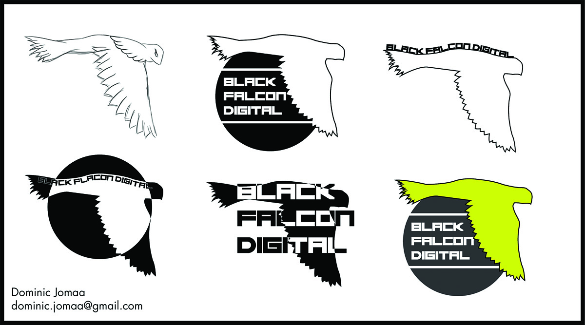 Logo-Design von Just a Designer für Black Falcon Digital | Design #1592849