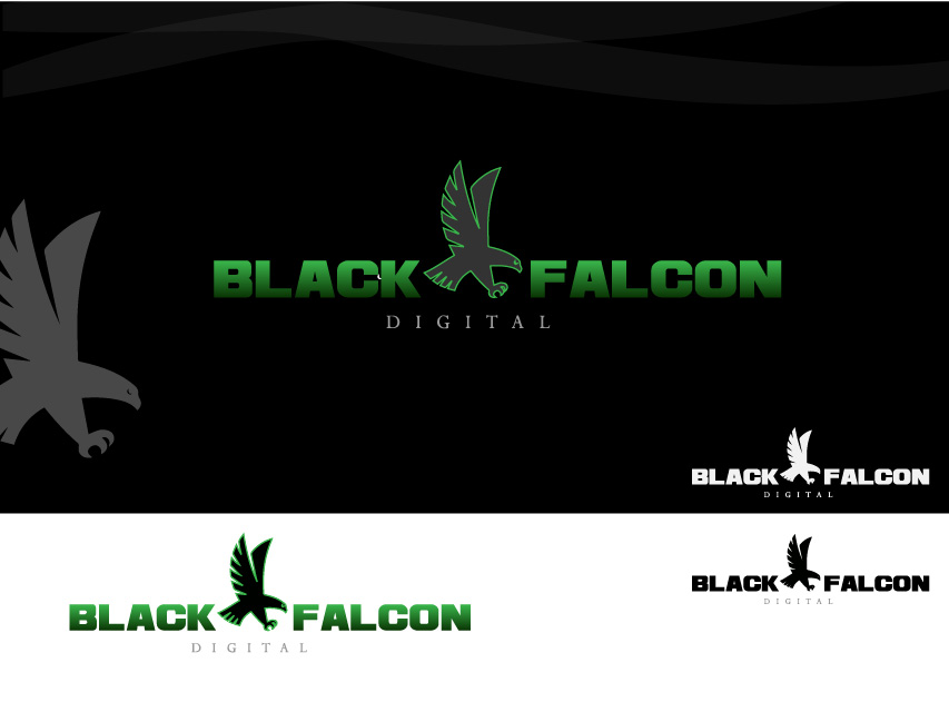 Logo Design by Devotionsdesign for Black Falcon Digital | Design #1597297