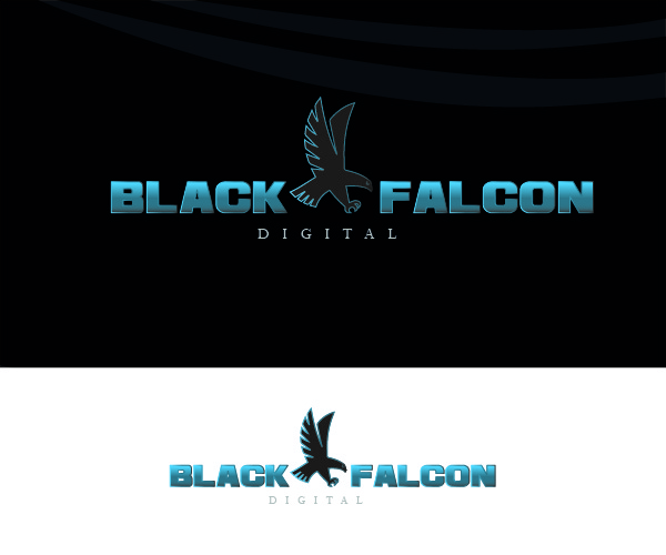 Logo Design by Devotionsdesign for Black Falcon Digital | Design #1624124