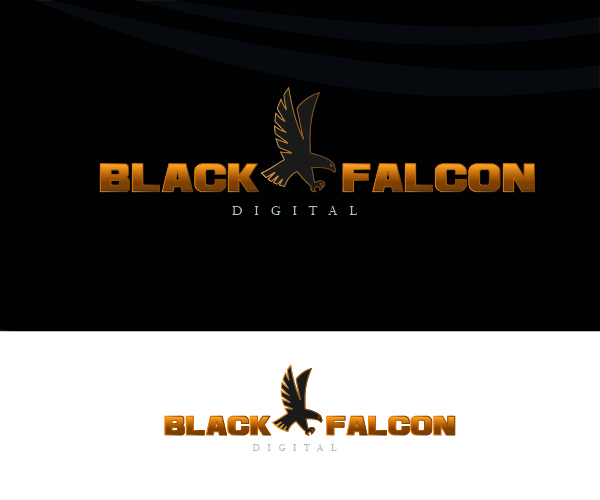 Logo Design by Devotionsdesign for Black Falcon Digital | Design #1624130
