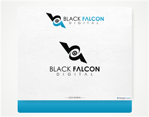 Logo Design by Savana for Black Falcon Digital | Design: #1595429
