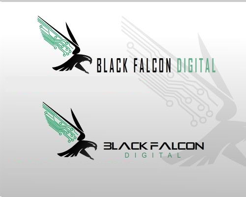 Logo Design by Ry for Black Falcon Digital | Design #1653693