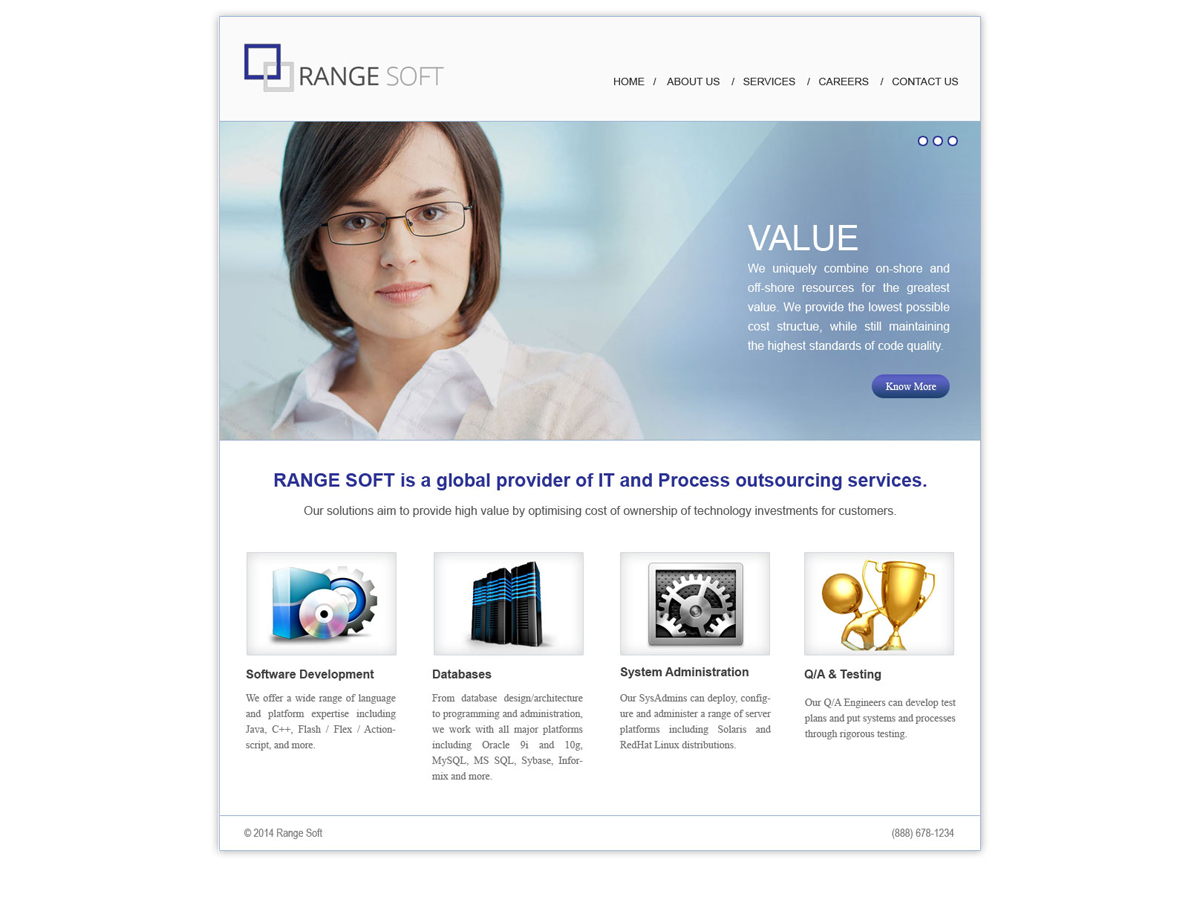 Web Design by webzersolutions for Range Soft | Design #5899176