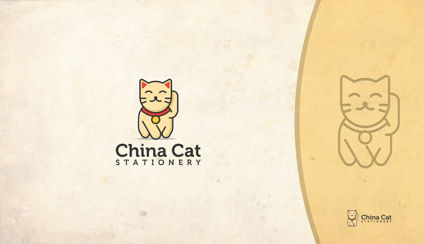 Logo Design by J. Ivan for China Cat Stationery | Design #5953601
