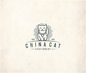 Diseño de Logo por J. Ivan para China Cat Stationery | Diseño: #5953723