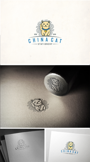 Logo Design by J. Ivan for China Cat Stationery | Design #5989105