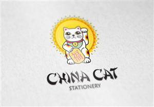 Logo Design by MessyDesk for China Cat Stationery | Design #5958121