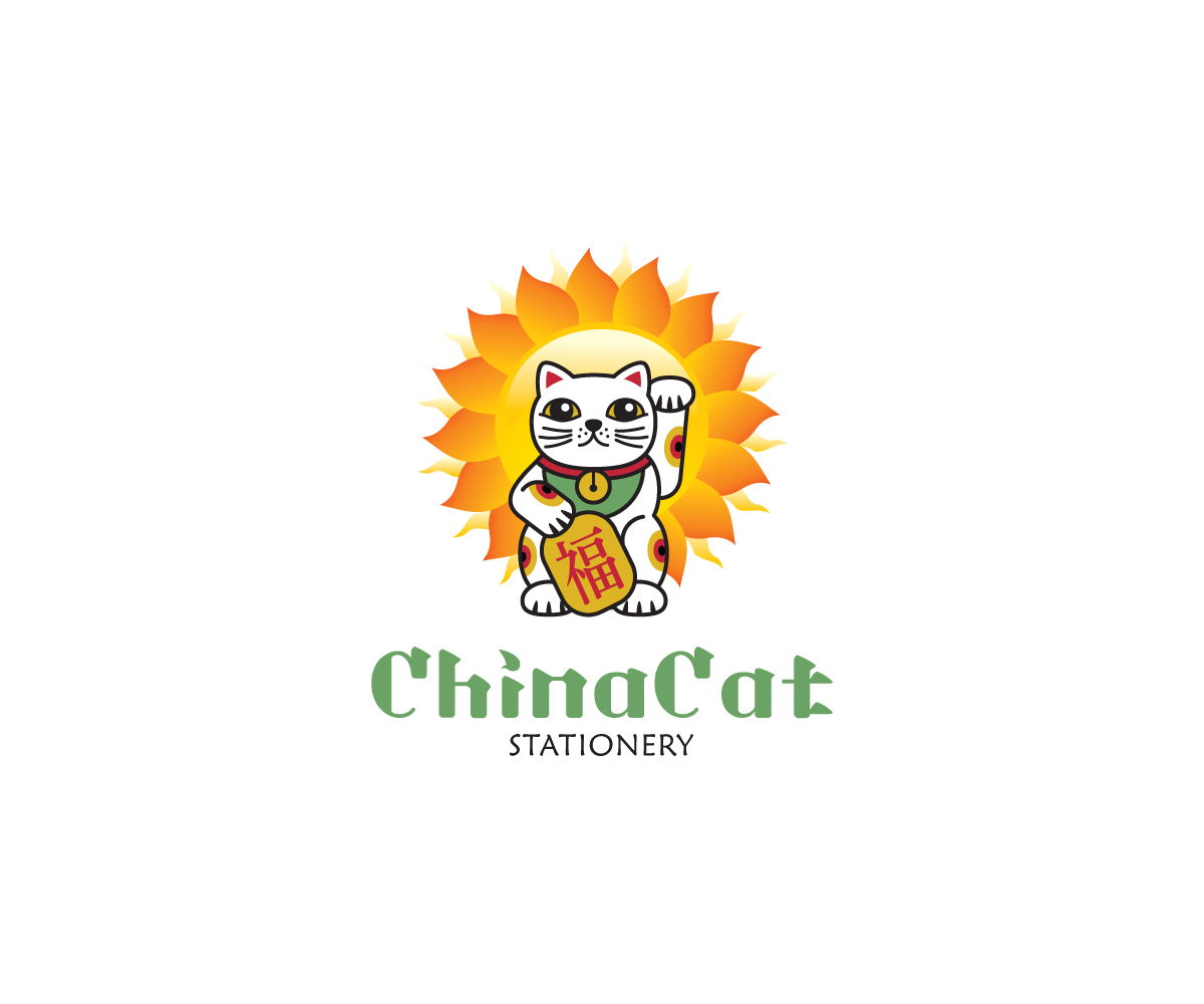 Logo Design by MessyDesk for China Cat Stationery | Design #5958127