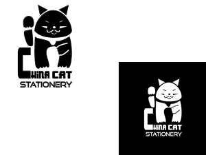 Logo Design by lana for China Cat Stationery | Design #5920022