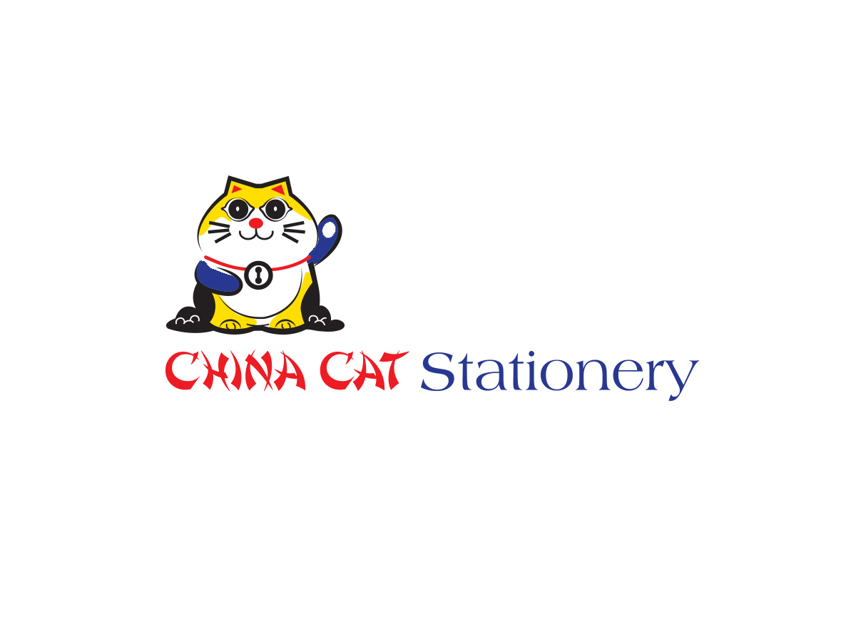 Logo Design by saji for China Cat Stationery | Design #5918459