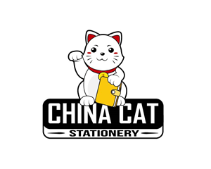 Logo Design by crossforth for China Cat Stationery | Design #5928342