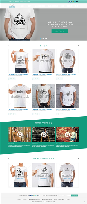 Web Design par pb pour Blessed co. | Design : #5900309