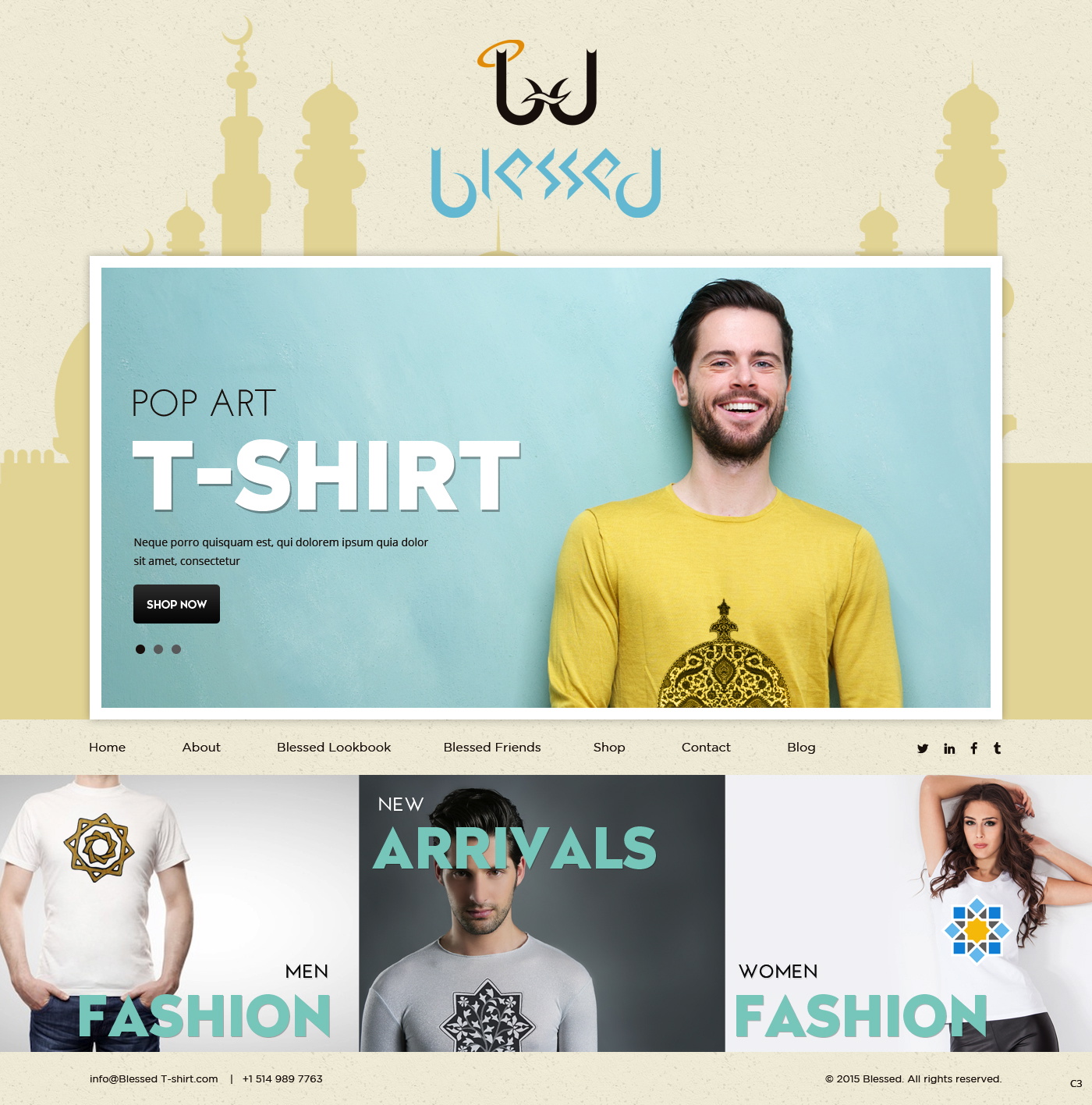 Web Design by pb for Blessed co. | Design #5900313