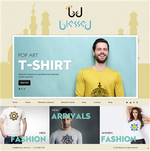 Web Design par pb pour Blessed co. | Design : #5900313