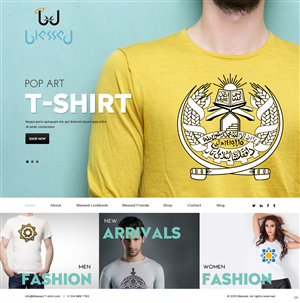 Web Design by pb for Blessed co. | Design: #5900316