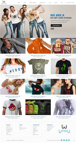 Web Design par pb pour Blessed co. | Design : #5900317