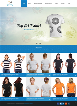 Web Design par pb pour Blessed co. | Design : #5900319