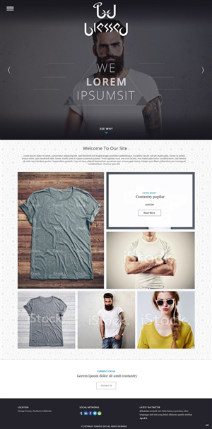 Web Design by pb for Blessed co. | Design: #5900325