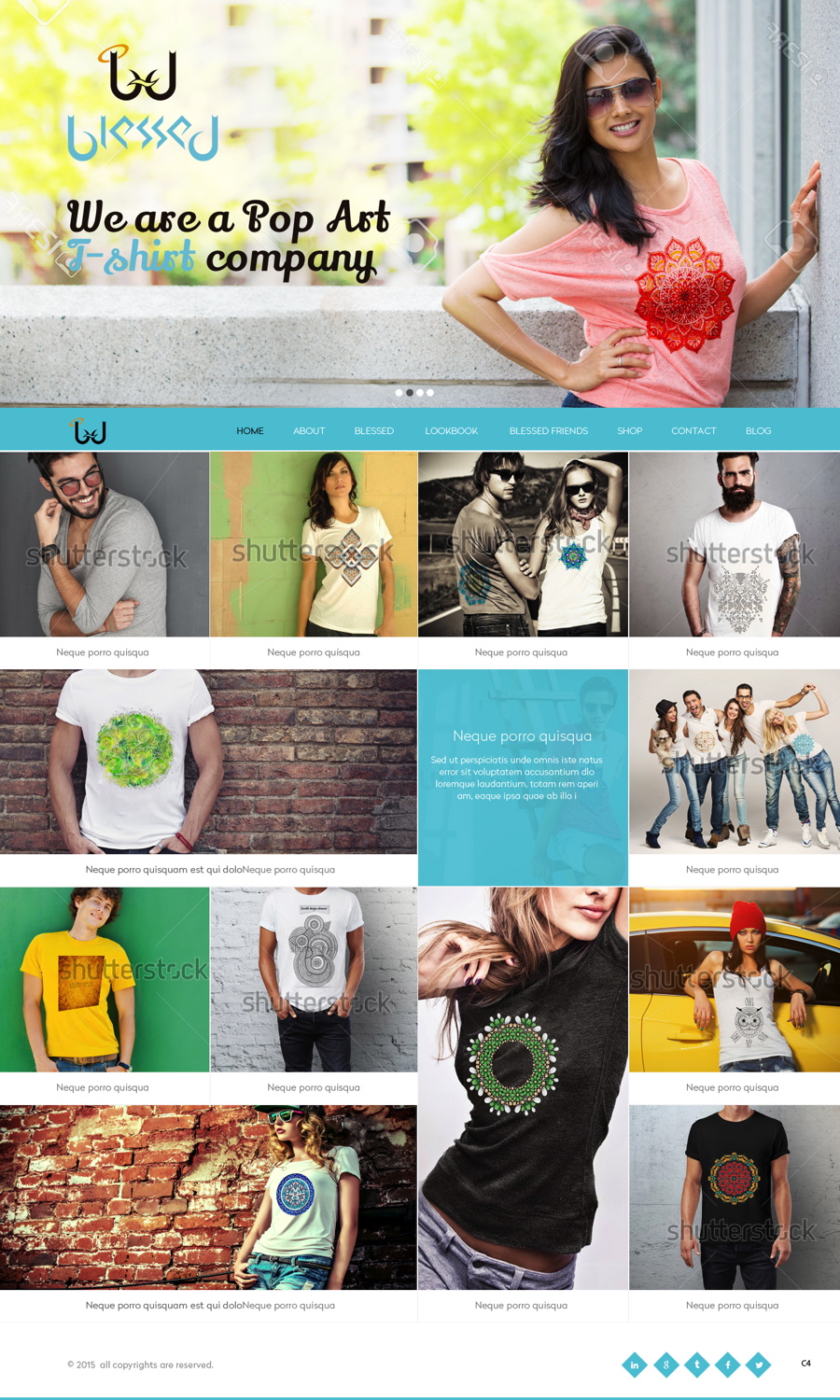 Web Design by pb for Blessed co. | Design #5900329