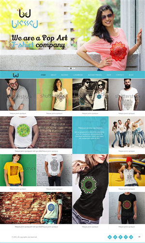 Web Design par pb pour Blessed co. | Design : #5900329