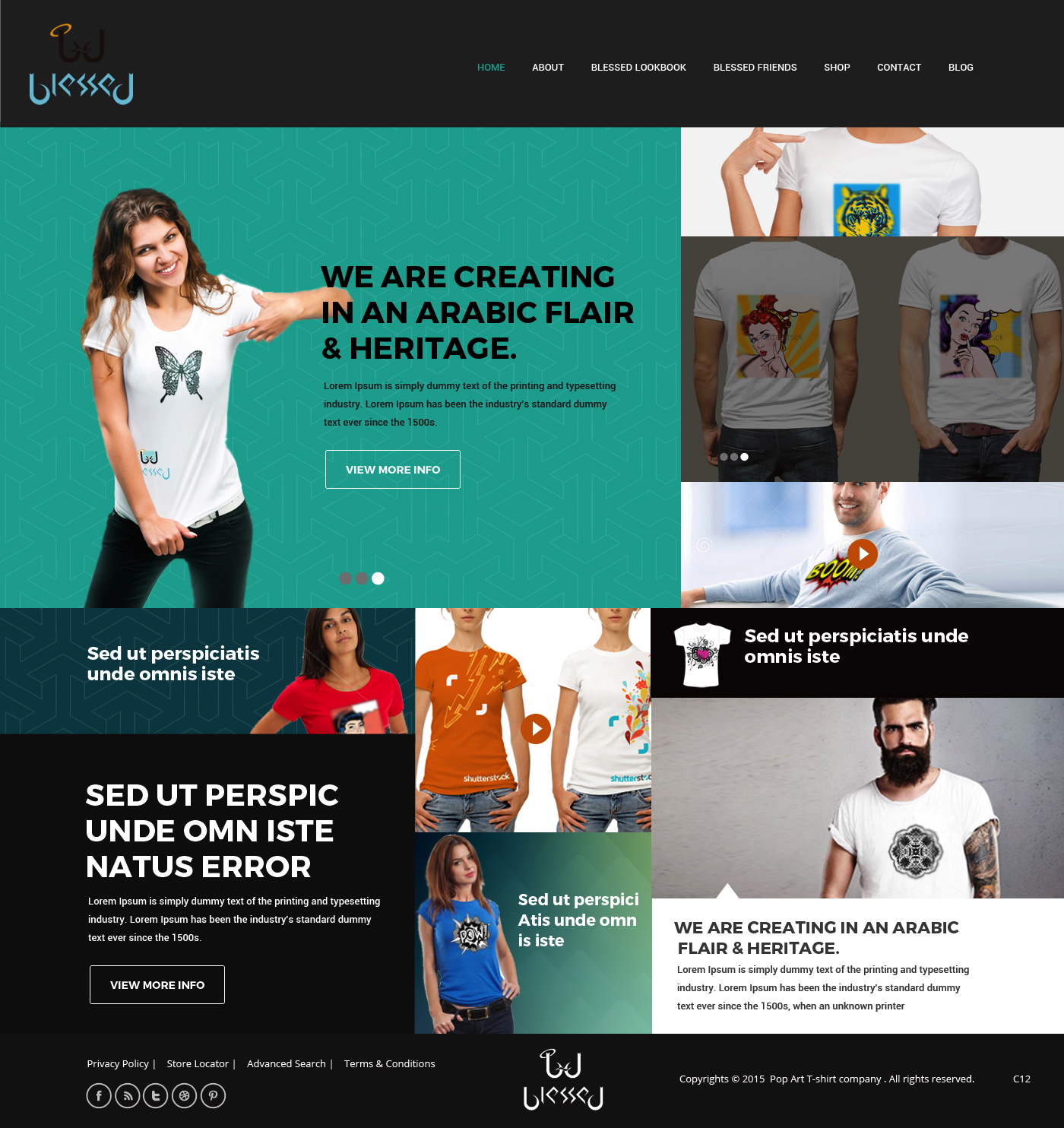 Web Design par pb pour Blessed co. | Design #5900332