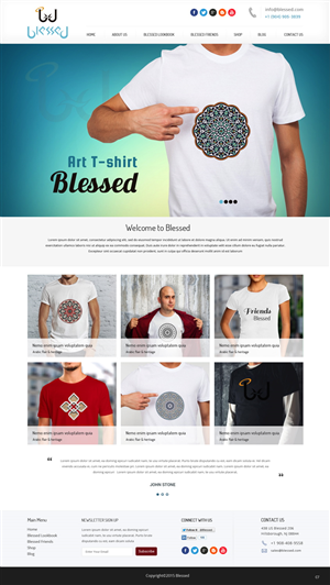 Web Design by pb for Blessed co. | Design: #5900340