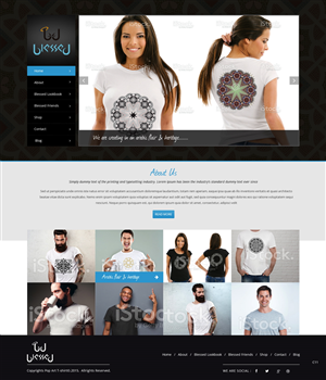 Web Design by pb for Blessed co. | Design: #5900345