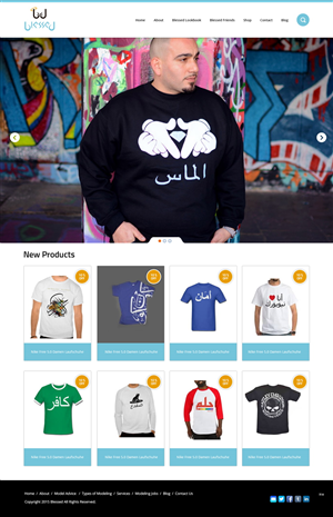 Web Design par pb pour Blessed co. | Design : #5900349