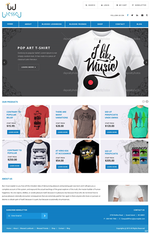 Web Design by pb for Blessed co. | Design: #5900356