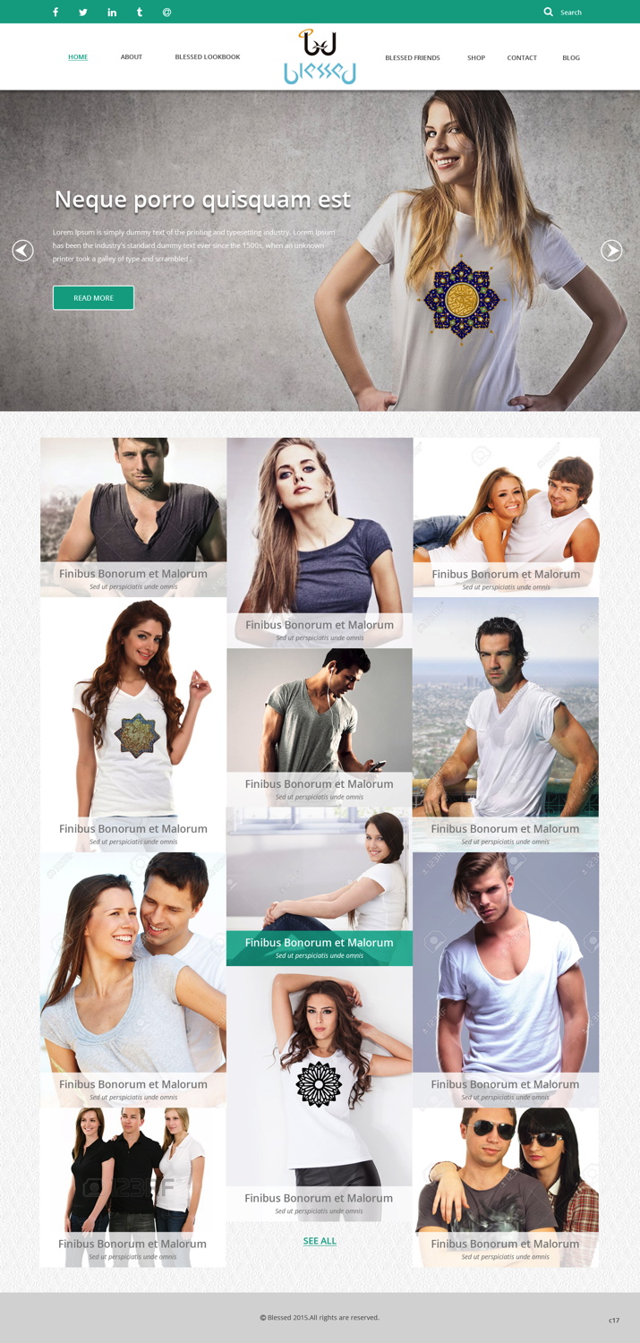 Web Design by pb for Blessed co. | Design #5900362