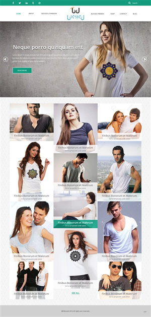 Web Design par pb pour Blessed co. | Design : #5900362
