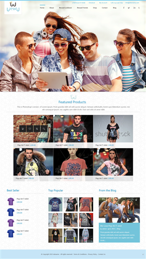 Web Design by pb for Blessed co. | Design: #5900365