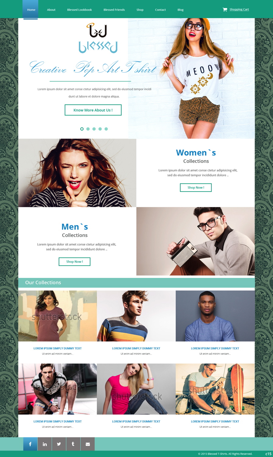 Web Design by pb for Blessed co. | Design #5900366