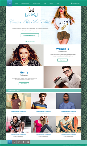 Web Design by pb for Blessed co. | Design: #5900366