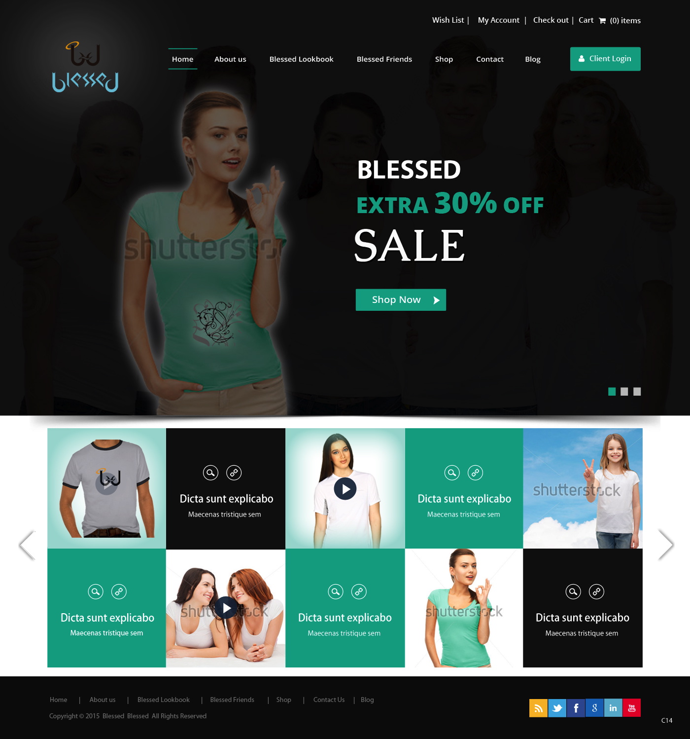 Web Design by pb for Blessed co. | Design #5900368