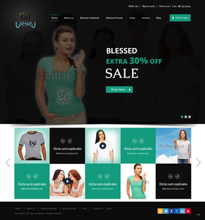 Web Design by pb for Blessed co. | Design: #5900368