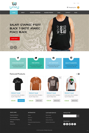 Web Design by pb for Blessed co. | Design: #5900370