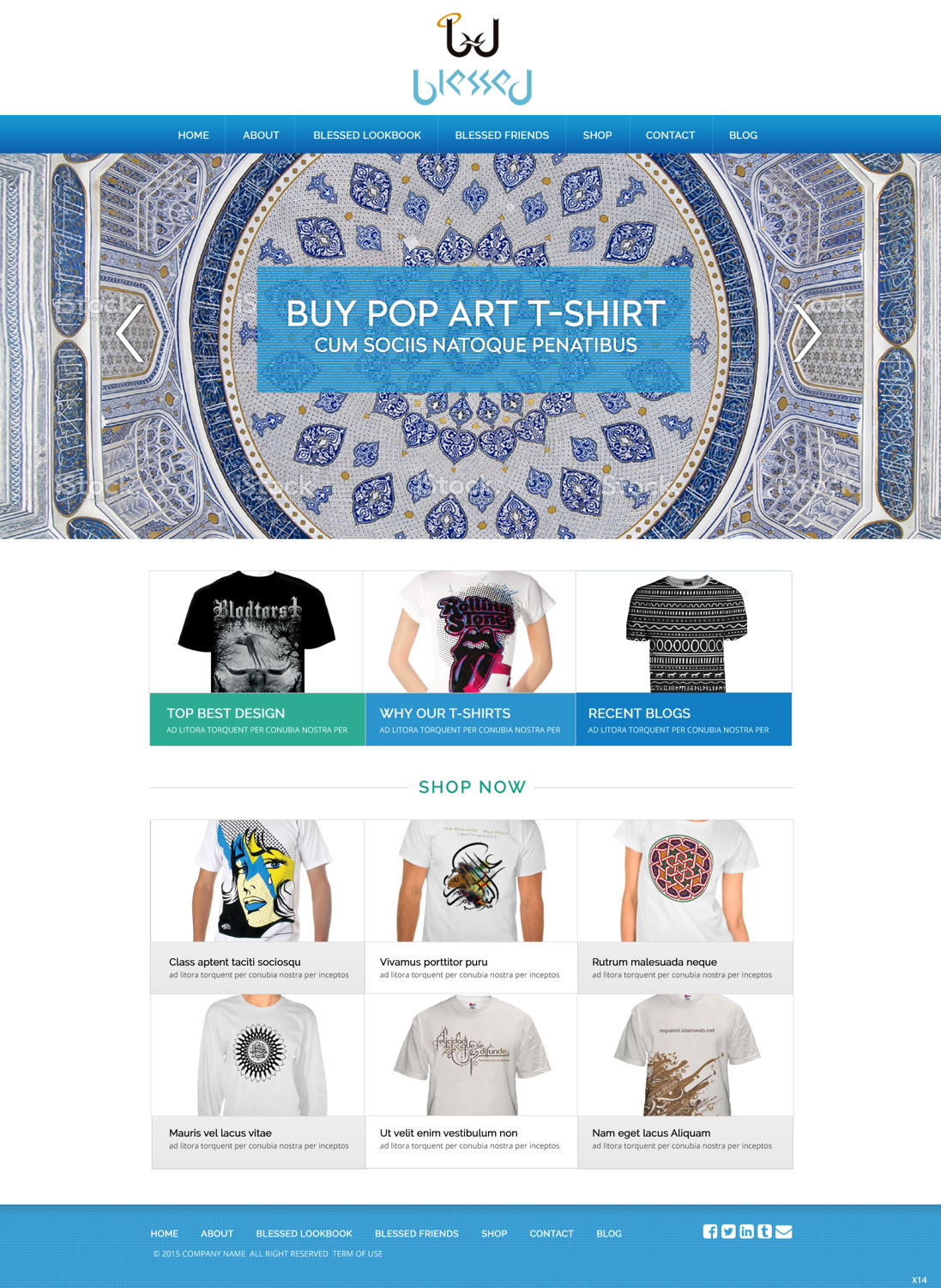 Web Design by pb for Blessed co. | Design #5900436