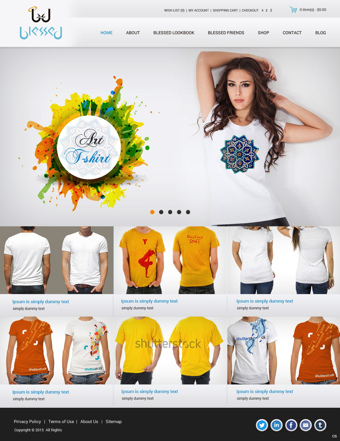 Web Design par pb pour Blessed co. | Design #5900438