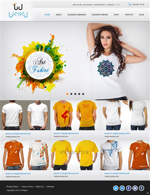 Web Design by pb for Blessed co. | Design: #5900438