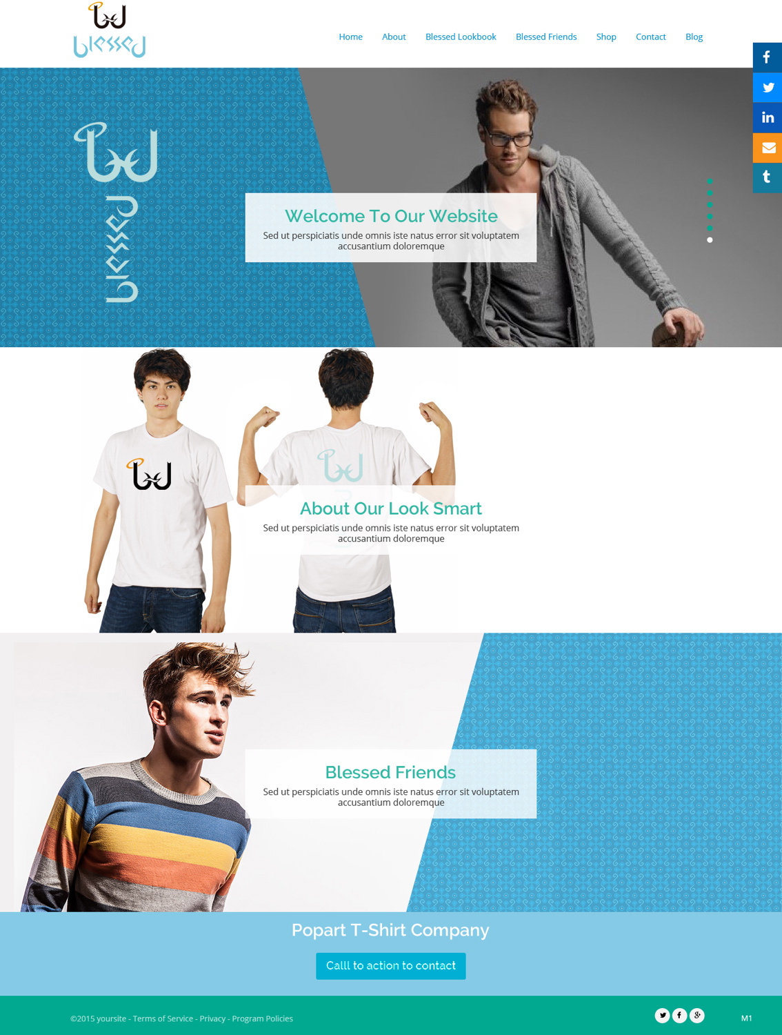 Web Design by pb for Blessed co. | Design #5997662