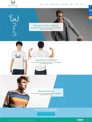 Web Design par pb pour Blessed co. | Design : #5997662