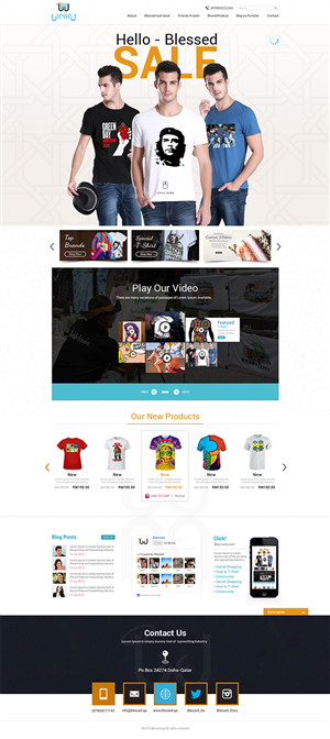 Web Design par the-lion-king pour Blessed co. | Design : #5912564