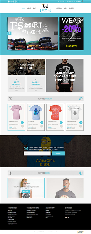 Web Design par iLibart pour Blessed co. | Design : #5882234