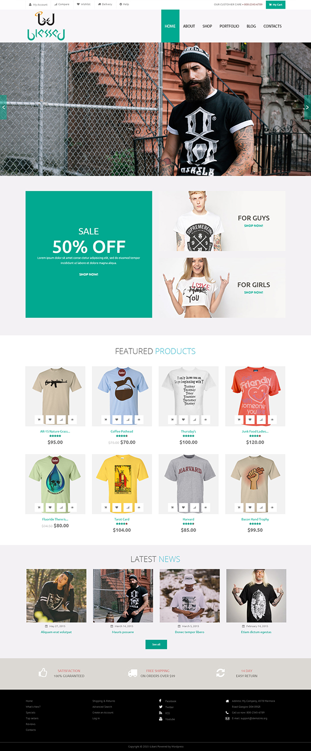 Web Design by iLibart for Blessed co. | Design #5882241