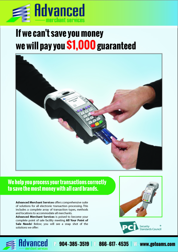 elegant playful flyer design for advanced merchant services by sbss marketing flyers for merchant services