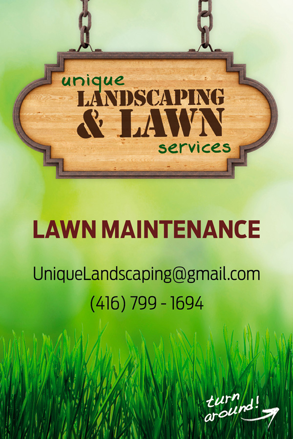 Flyer Design by Dalibor Zunic for Unique Landscaping and Lawn Services | Design #1597227