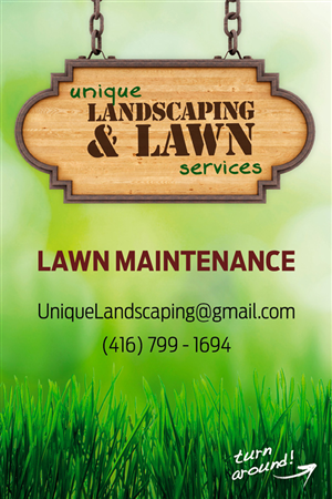 Flyer Design by Dalibor Zunic for Unique Landscaping and Lawn Services | Design #1597227