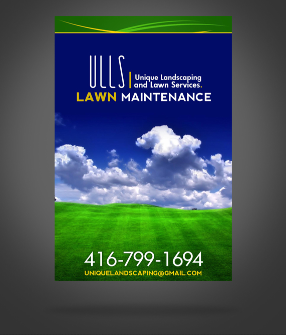 Diseño de Flyer por James Sylvester para Unique Landscaping and Lawn Services | Diseño #1606405